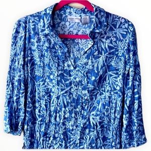 Jaclyn Smith Floral Print Blouse